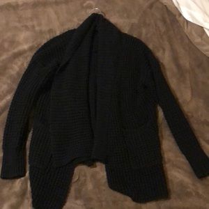 Black warm cardigan